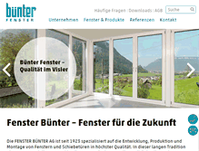 Tablet Screenshot of fensterbuenter.ch